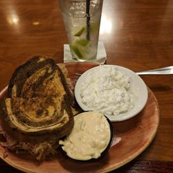 Bud & Stanley's Restaurant - Pulled Reuben with cottage cheese and an extra side of dressing