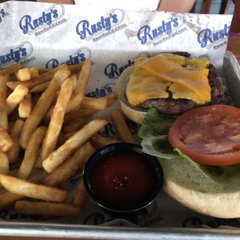 Rusty's Raw Bar and Grill - Naples - Good cheese burger! - Bars Near Me - Naples, Florida