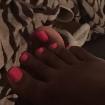 Nancy's Nails Tempe - Today's work !! Pedicures to match the hot pink on my full set. - Nail Salons Near Me - Tempe, Arizona