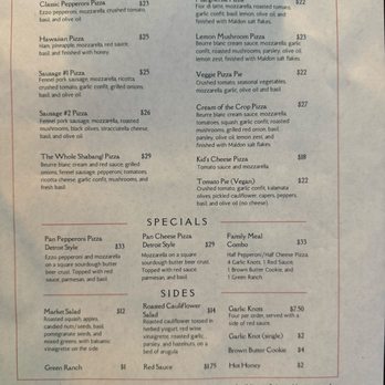 Saint Bibiana - Menu - Pizza Near Me - Santa Barbara, California
