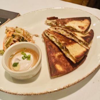 Merriman's - Kalua Pig & Sweet Onion Quesadilla - Hawaiian Near Me - Kamuela, Hawaii Merriman's - Kalua Pig & Sweet Onion Quesadilla - Hawaiian Near Me - Kamuela, Hawaii