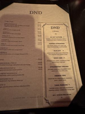 Menu photo 1 Do Not Disturb New York, NY Menu photo 1 Do Not Disturb New York, NY