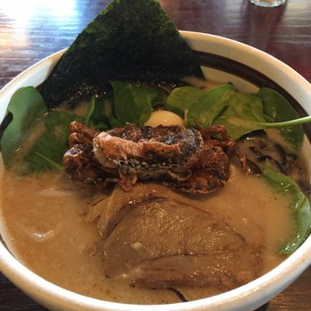 Ramen Parlor - Lobster pork soup with soft shell crab - Ramen Near Me - San Mateo, California Ramen Parlor - Lobster pork soup with soft shell crab - Ramen Near Me - San Mateo, California