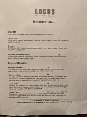 Menu photo 6 The Locus Vancouver, BC Menu photo 6 The Locus Vancouver, BC