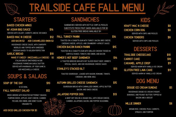 Menu photo 2 Trailside Cafe Willow, AK Menu photo 2 Trailside Cafe Willow, AK
