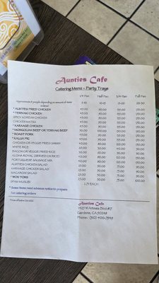 Menu photo 1 Aunties Cafe Gardena, CA