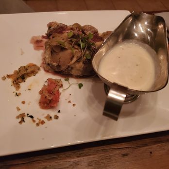 Blvck Cow - Filet Mignon with blue cheese and peppercorn crust and mushrooms. - Cocktail Bars Near Me - Bowie, Maryland