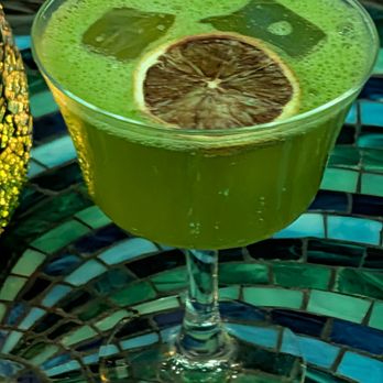 Dragonfly - My friends GF order d the matcha based cocktail - Lounges Near Me - Hong Kong, HK