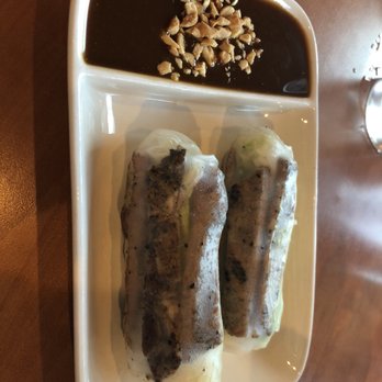Pho Lan Asian Bistro - Grilled pork spring roll. $2.50 for 2. Really good flavor and peanut sauce wasn't too thick. - Vietnamese Near Me - Moore, Oklahoma Pho Lan Asian Bistro - Grilled pork spring roll. $2.50 for 2. Really good flavor and peanut sauce wasn't too thick. - Vietnamese Near Me - Moore, Oklahoma