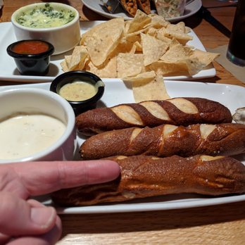 Applebee's Grill + Bar - Beerpub pretzel. My finger for size. Ring size 10. - American Near Me - Hanford, California Applebee's Grill + Bar - Beerpub pretzel. My finger for size. Ring size 10. - American Near Me - Hanford, California