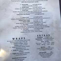 Hometown Pizza - Great wraps and really like the chef salad of all the cheese and meats and veggies.