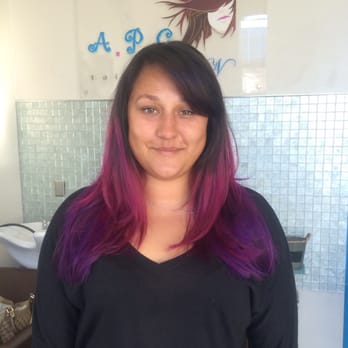 Style with Sandy - Pink / purple ombré - Hair Stylists Near Me Style with Sandy - Pink / purple ombré - Hair Stylists Near Me