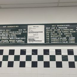 Menu as of June 1, 2026