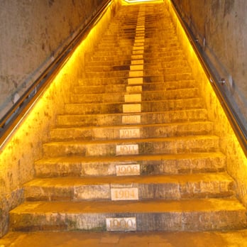 Veuve Clicquot Ponsardin - stairs out with vintage years on each step - Beer, Wine & Spirits Near Me - Rheims, 51