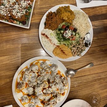 Sultan Kebab - Manti / Aegean Salad / Sultan 's Vegetarian Plate - Turkish Near Me - Charlottesville, Virginia Sultan Kebab - Manti / Aegean Salad / Sultan 's Vegetarian Plate - Turkish Near Me - Charlottesville, Virginia