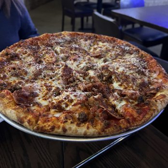Lux American Grill - Meat Lovers Pizza - Bars Near Me - Papillion, Nebraska Lux American Grill - Meat Lovers Pizza - Bars Near Me - Papillion, Nebraska