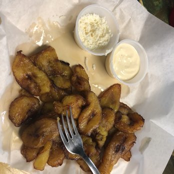 Adriana's Mini Market - Fried plantains side with Mexican creama - Convenience Stores Near Me - Petersburg, Virginia