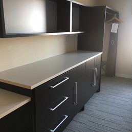 Lots of storage and 2 desk areas room 419. Highly recommend!