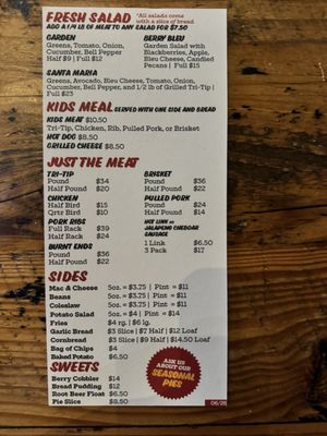 Menu photo 2 The Crossroads BBQ Carmel, CA Menu photo 2 The Crossroads BBQ Carmel, CA