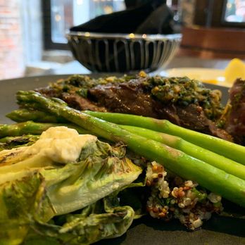 Verses Bistro - The beef and chimichurri combine fantastically. - French Near Me - Montreal, Quebec Verses Bistro - The beef and chimichurri combine fantastically. - French Near Me - Montreal, Quebec
