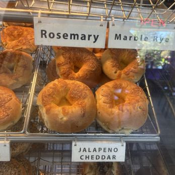 Isaac's Bagel Cafe - Jalapeño cheddar bagel - Breakfast & Brunch Near Me - Bloomfield, Connecticut