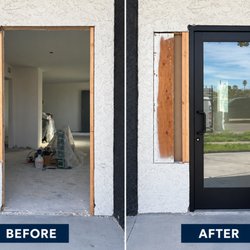 Rialto Glass - An apartment complex was building a new office and wanted a new commercial door installed for the front