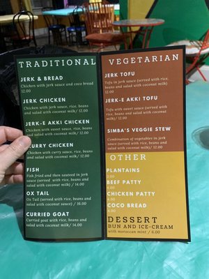 Menu photo 3 Jamaica House Portland, OR
