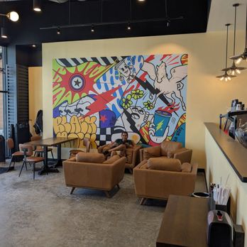 Black Rock Coffee Bar - Mural & Plush Seating - Coffee & Tea Near Me - Georgetown, Texas Black Rock Coffee Bar - Mural & Plush Seating - Coffee & Tea Near Me - Georgetown, Texas