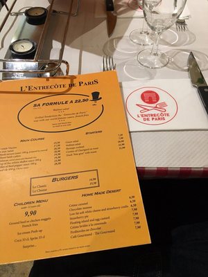 Menu photo 5 L’Entrecôte de Paris Paris, 75