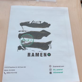 E Ramen + - Menu - Ramen Near Me - Atlanta, Georgia