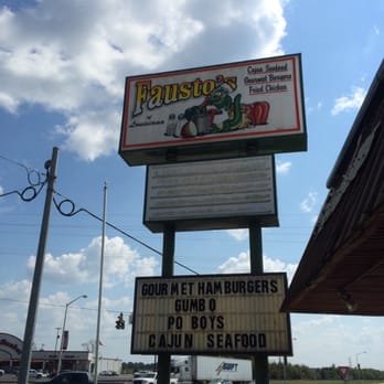 Fausto's Family Restaurant - Sign out front - Seafood Near Me - Kinder, Louisiana Fausto's Family Restaurant - Sign out front - Seafood Near Me - Kinder, Louisiana