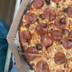 Domino’s Pizza - Burned and crust was very hard all the way through.