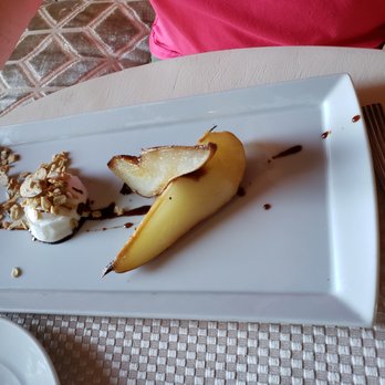 Houndstooth Restaurant - Balsamic Poached Pears - American Near Me - Huntly, Virginia
