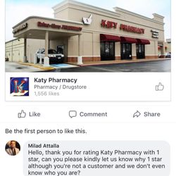 This is how (I'm assuming) the owner responds to a 1-star review on FB