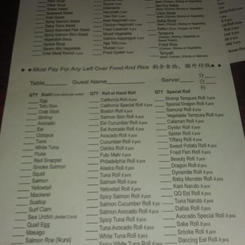 Sake Sushi - dinner menu, so much worth it - Sushi Bars Near Me - Brooklyn, New York