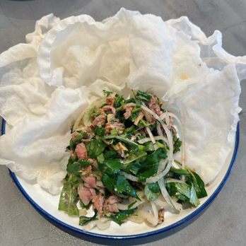 Roots Bistro - Beef Carpaccio served with fried rice paper chips. SO GOOD! - Vietnamese Near Me - San Jose, California Roots Bistro - Beef Carpaccio served with fried rice paper chips. SO GOOD! - Vietnamese Near Me - San Jose, California