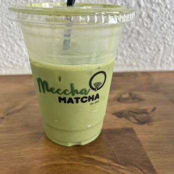Meccha Matcha - Vanilla oat matcha latte (stirred) - Desserts Near Me - Artesia, California Meccha Matcha - Vanilla oat matcha latte (stirred) - Desserts Near Me - Artesia, California