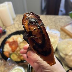 La Saj Lebanese Bistro - Side Grilled Veggies was a little too charred