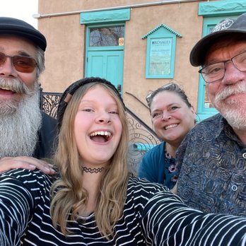 AbqTours - SPOOKTACULAR fun with ABQTours & our guide Charlie!  This group looks a little TOO happy near such a ghoulishly haunted site!! - Historical Tours Near Me - Albuquerque, New Mexico