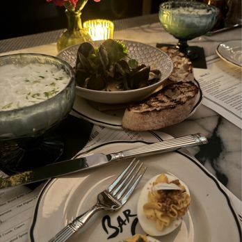 Bar Cecil - Deviled eggs, Mussels, and the Brock - Cocktail Bars Near Me - Palm Springs, California
