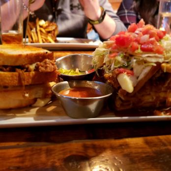 Jack Astor’s - Beef'd up Grilled Cheese with a side Chicken-Bacon Poutine! - Canadian (New) Near Me - Ottawa, Ontario