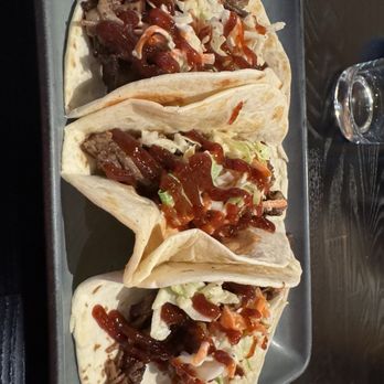 The Peached Tortilla - Taco Trio - Brisket - Asian Fusion Near Me - Austin, Texas The Peached Tortilla - Taco Trio - Brisket - Asian Fusion Near Me - Austin, Texas