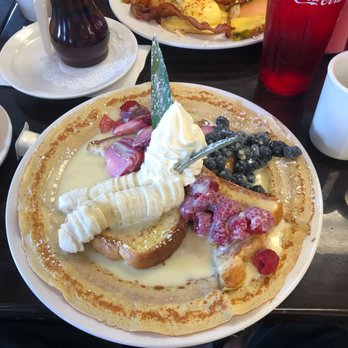 Speggtacular - The Royal, crepe with French toast, fruit and English cream. - Breakfast & Brunch Near Me - Largo, Florida Speggtacular - The Royal, crepe with French toast, fruit and English cream. - Breakfast & Brunch Near Me - Largo, Florida