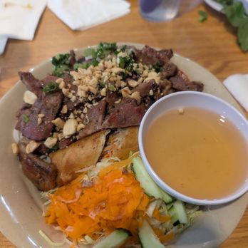 Pho & Grill - Grilled pork Bun with Egg Roll - Vietnamese Near Me - Cromwell, Connecticut Pho & Grill - Grilled pork Bun with Egg Roll - Vietnamese Near Me - Cromwell, Connecticut