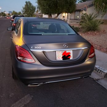 Incognito Wraps - gray matt wrap in love with my car - Vehicle Wraps Near Me - Las Vegas, Nevada