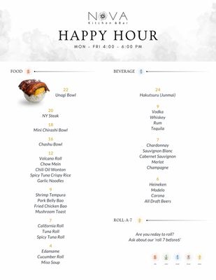 Menu photo 1 Nova Kitchen & Bar Garden Grove, CA