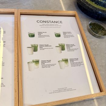 Constance Tea & Matcha - Matcha Menu - Coffee & Tea Near Me - San Francisco, California