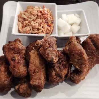 Bonchon Sunnyvale - Small combo: 6 wings & 3 drums + side kimchi coleslaw & radish 5/5- $12.95 - Chicken Wings Near Me - Sunnyvale, California