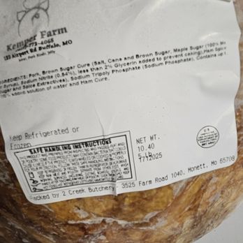 Kemper Farm - Ham roast - Farms Near Me - Buffalo, Missouri