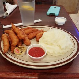 Shrips with mashed potatoes Shrips with mashed potatoes